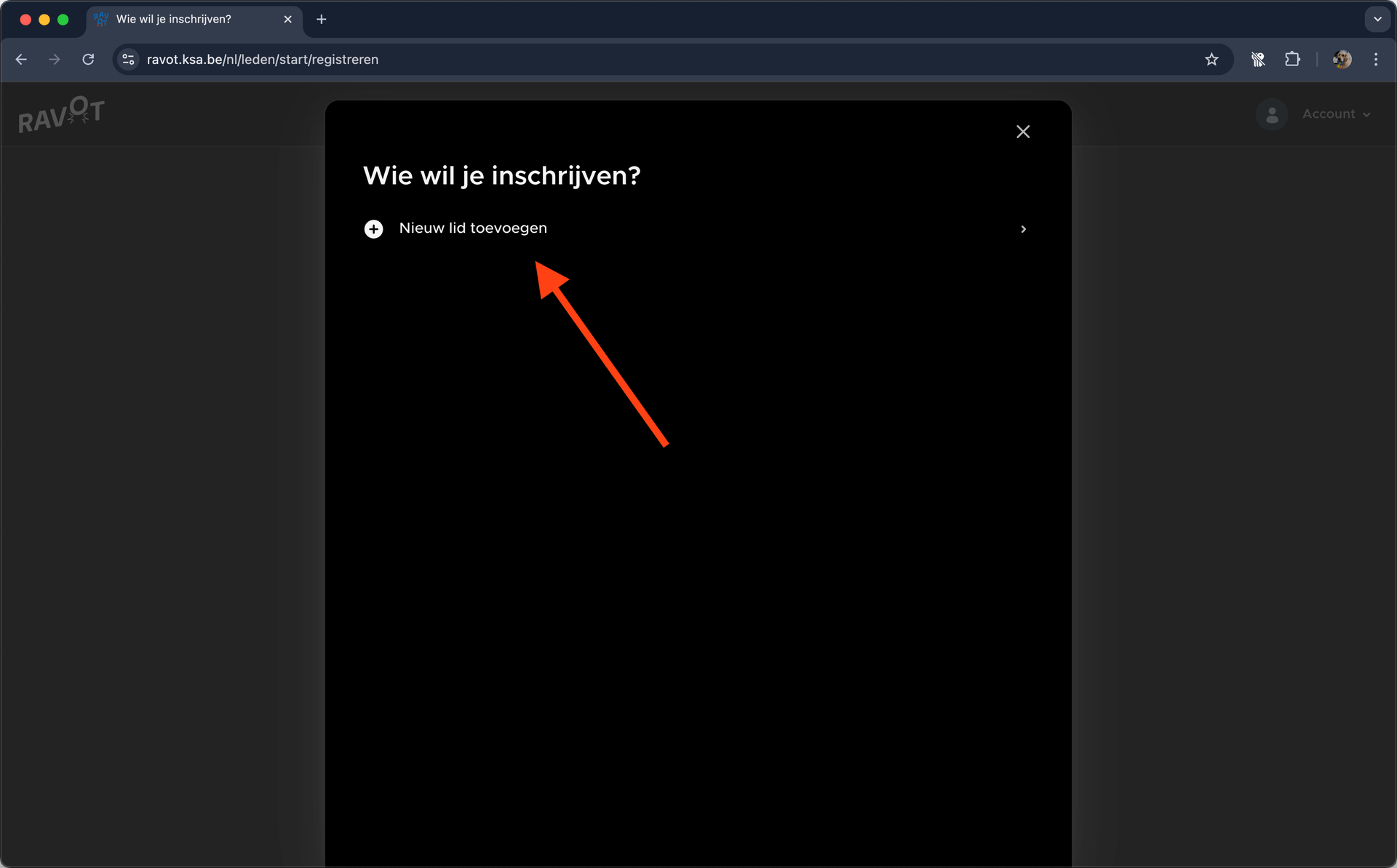 Een screenshot van Ravot